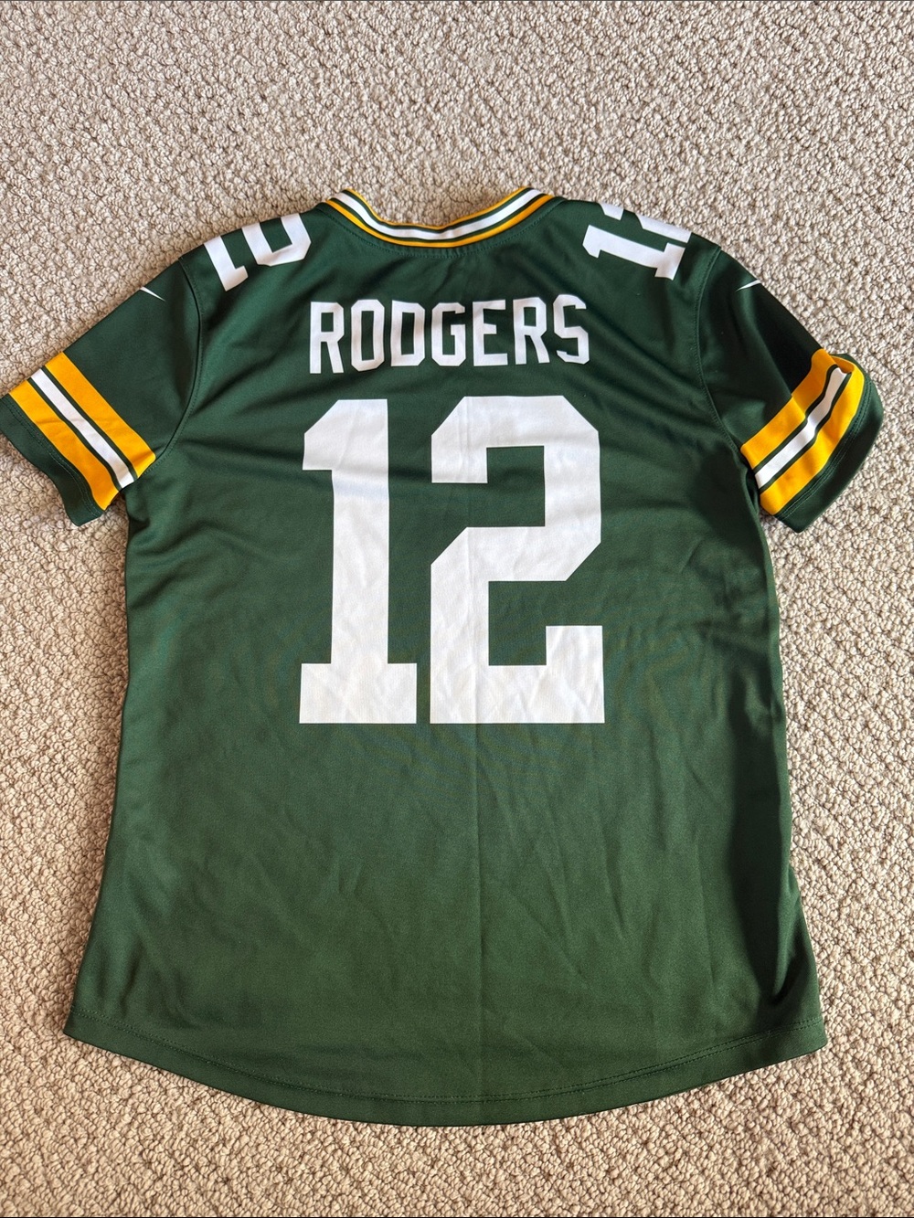 Aaron Rodgers #12 Nike Green Bay Packers Football Jersey